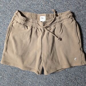 ZYIA Tan Athletic Shorts - Drawstring Waist